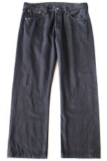 画像2: Levi'sリーバイス 501 後染め ブラック デニムパンツ W33★SDP4063 (2)