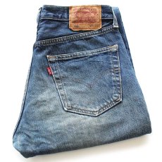 画像1: 00s スペイン製 Levi'sリーバイス 501 USED加工 デニムパンツ W31 L34★SDP4052 ユーロ (1)
