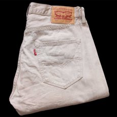 画像1: トルコ製 Levi'sリーバイス 501 カラーデニムパンツ ベージュ W33 L32★SDP4057 ユーロ (1)