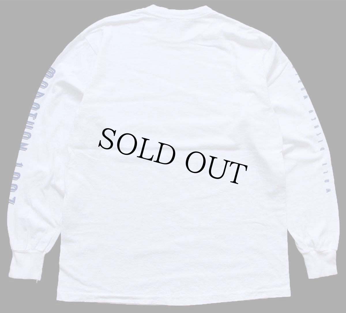 画像3: 90s Disneyディズニー ミッキー マウス WALT DISNEY WORLD 袖プリント コットン 長袖Tシャツ 白 L (3)