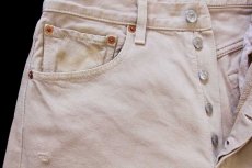 画像4: 90s トルコ製 Levi'sリーバイス 501 後染め カラーデニムパンツ カーキ W32 L34★SDP4056 ユーロ (4)