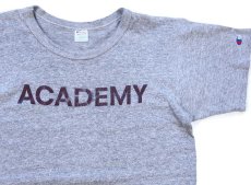 画像1: 80s USA製 Championチャンピオン ACADEMY 88/12 Tシャツ 杢グレー M (1)
