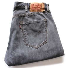 画像1: Levi'sリーバイス 501 先染め ブラック デニムパンツ フェード W38★SDP4135 (1)