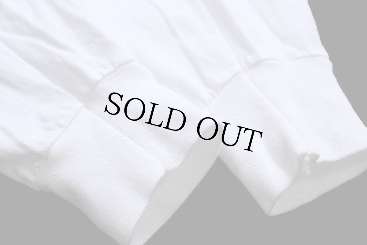 画像7: 90s Disneyディズニー ミッキー マウス WALT DISNEY WORLD 袖プリント コットン 長袖Tシャツ 白 L (7)