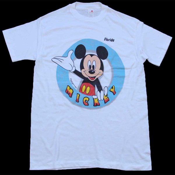 90s USA製 Disneyディズニー MICKEY ミッキー マウス Florida Tシャツ