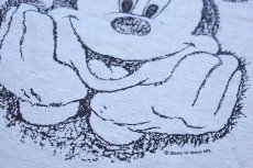 画像4: 90s Disneyディズニー ミッキー マウス New York ニューヨーク アート コットンTシャツ 杢ライトグレー M (4)