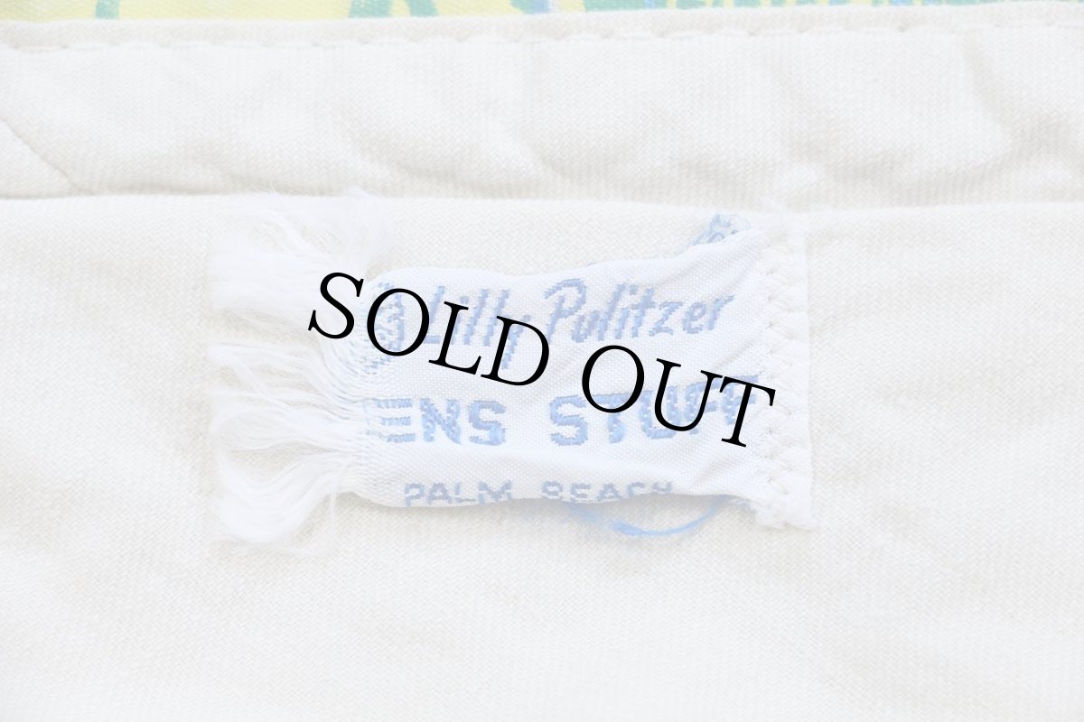 画像4: 70s Lilly Pulitzer アート パッチワーク プリント ショートパンツ W33★ショーツ (4)