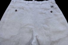 画像5: 90s USA製 DOCKERSドッカーズ LOOSE FIT ツータック スラックス リネン×コットンパンツ ベージュ W34 L30★Levi'sリーバイス (5)