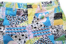 画像3: 70s Lilly Pulitzer アート パッチワーク プリント ショートパンツ W33★ショーツ (3)