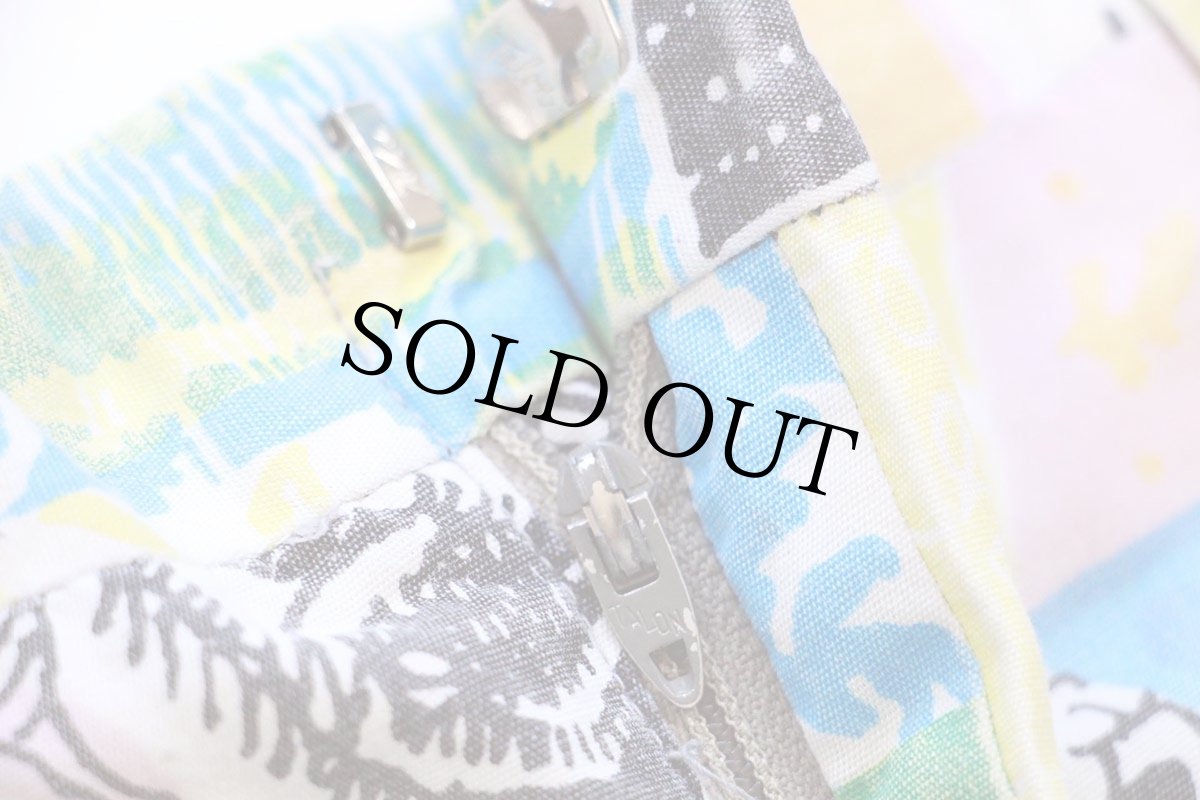 画像5: 70s Lilly Pulitzer アート パッチワーク プリント ショートパンツ W33★ショーツ (5)