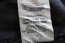 画像6: 00s トルコ製 Levi'sリーバイス 501 USED加工 後染め カラーデニムパンツ 紺 W32★SDP4071 ユーロ (6)