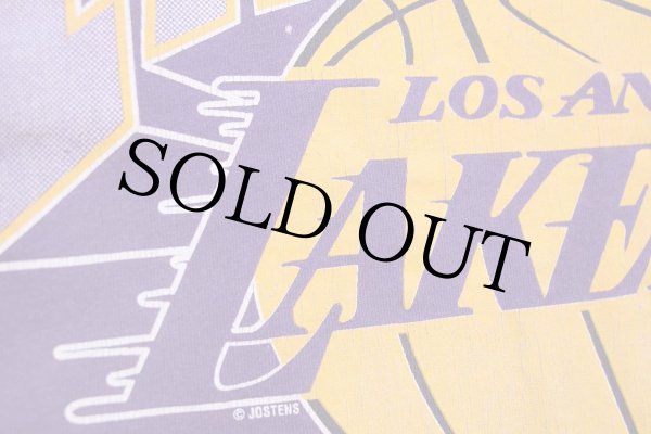 90s USA製 NBA LOS ANGELES LAKERS レイカーズ Vネック コットンT