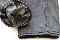 画像8: ポーランド製 Levi'sリーバイス 501 USED加工 先染め ブラック デニムパンツ カスタム W30★SDP4069 ユーロ (8)