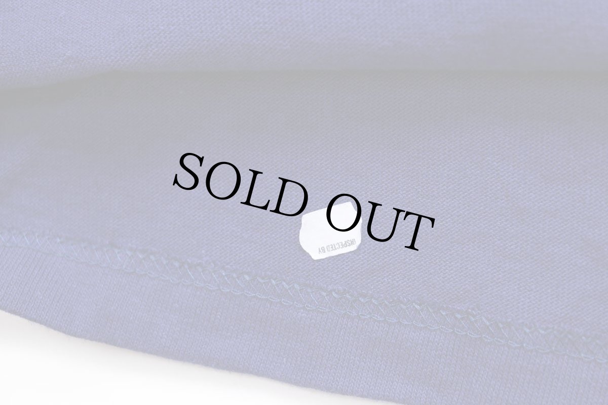 画像5: 90s USA製 Championチャンピオン ワンポイント スクリプト ロゴ コットンTシャツ 青紺 M (5)