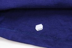 画像5: 90s USA製 Championチャンピオン ワンポイント スクリプト ロゴ コットンTシャツ 青紺 M (5)