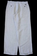 画像3: 90s USA製 DOCKERSドッカーズ LOOSE FIT ツータック スラックス リネン×コットンパンツ ベージュ W34 L30★Levi'sリーバイス (3)