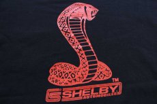 画像4: 00s SHELBY 427 コブラ チェッカーフラッグ 両面&袖プリント コットン ポケット付き 長袖Tシャツ 黒 2XL★特大 (4)
