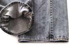 画像7: Levi'sリーバイス 501 先染め ブラック デニムパンツ フェード W38★SDP4135 (7)