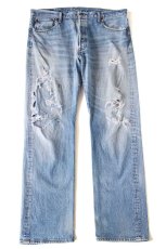 画像3: Levi'sリーバイス 501 ストレッチ デニムパンツ ヒゲ ボロ W38 L32★SDP4131 (3)