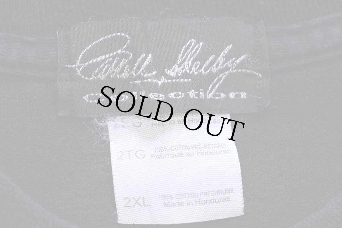 画像6: 00s SHELBY 427 コブラ チェッカーフラッグ 両面&袖プリント コットン ポケット付き 長袖Tシャツ 黒 2XL★特大 (6)