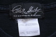 画像6: 00s SHELBY 427 コブラ チェッカーフラッグ 両面&袖プリント コットン ポケット付き 長袖Tシャツ 黒 2XL★特大 (6)