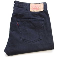 画像1: Levi'sリーバイス 501 後染め ブラック デニムパンツ W40★SDP4152 (1)
