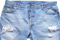 画像4: Levi'sリーバイス 501 USED加工 デニムパンツ ヒゲ W40 L32★SDP4181 (4)