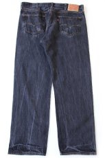 画像3: Levi'sリーバイス 501 先染め ブラック デニムパンツ W38★SDP4148 (3)