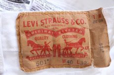 画像5: Levi'sリーバイス 501 ホワイト デニムパンツ W40 L32★SDP4191 (5)