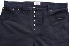画像4: Levi'sリーバイス 501 後染め ブラック デニムパンツ W40★SDP4152 (4)