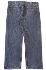画像3: Levi'sリーバイス 501 先染め ブラック デニムパンツ フェード W44★SDP4149 (3)
