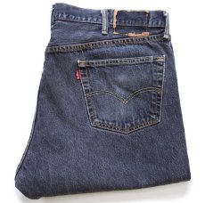 画像1: Levi'sリーバイス 501 先染め ブラック デニムパンツ フェード W44★SDP4149 (1)