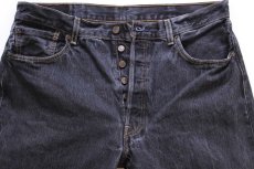 画像4: Levi'sリーバイス 501 先染め ブラック デニムパンツ W38★SDP4148 (4)