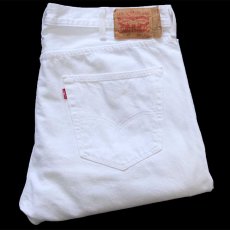 画像1: Levi'sリーバイス 501 ホワイト デニムパンツ W40 L32★SDP4191 (1)