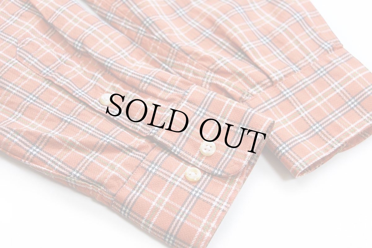 画像6: USA製 BURBERRY LONDON バーバリー タータンチェック ボタンダウン コットンシャツ L (6)