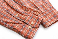 画像6: USA製 BURBERRY LONDON バーバリー タータンチェック ボタンダウン コットンシャツ L (6)