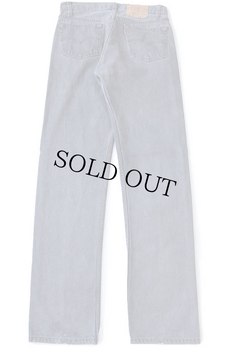 画像3: 80s USA製 Levi'sリーバイス 501 先染め ブラック デニムパンツ フェード W31 L34 (3)