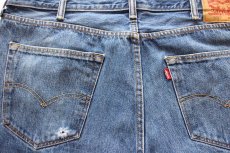 画像7: Levi'sリーバイス 501 ダメージ デニムパンツ ヒゲ W38 L30★SDP4220 (7)