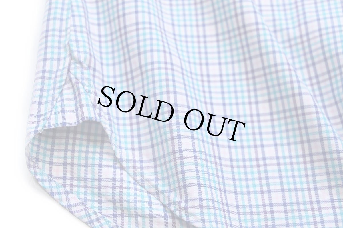 画像5: USA製 Brooks Brothersブルックスブラザーズ Makers and Merchants チェック マチ付き ボタンダウン コットンシャツ L/R (5)