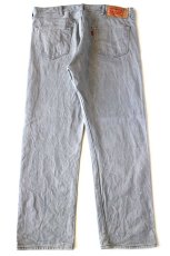 画像3: Levi'sリーバイス 501 ブリーチ飛び 先染め グレー デニムパンツ W38 L32★SDP4196 (3)