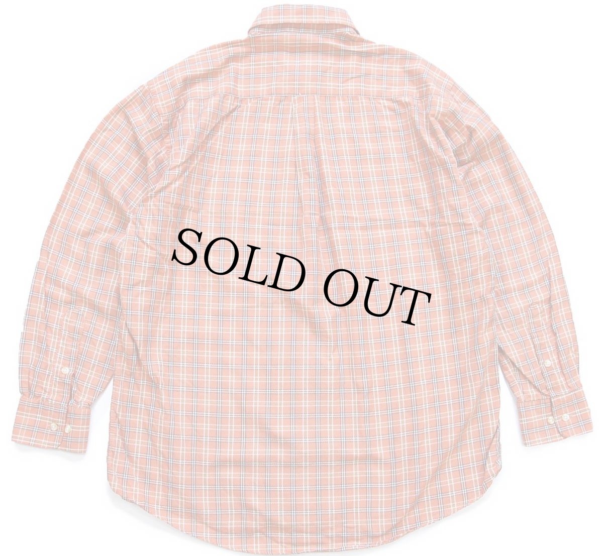 画像2: USA製 BURBERRY LONDON バーバリー タータンチェック ボタンダウン コットンシャツ L (2)