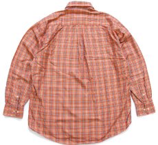 画像2: USA製 BURBERRY LONDON バーバリー タータンチェック ボタンダウン コットンシャツ L (2)
