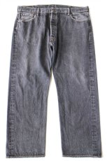 画像2: Levi'sリーバイス 501 先染め ブラック デニムパンツ W44★SDP4202 特大 (2)
