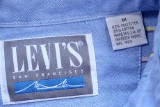 画像4: 90s USA製 LEVI'Sリーバイス マルチストライプ ボタンダウン オックスフォード シャツ M (4)