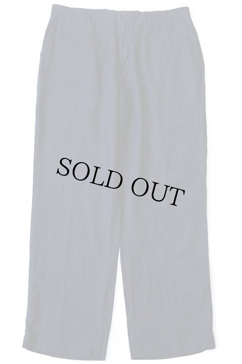 画像2: 00s ポロ ラルフローレン スラックス リネン×シルクパンツ 黒 W36 L30 (2)