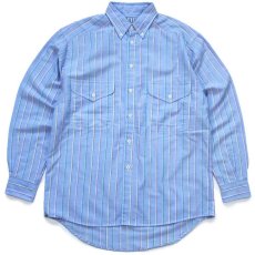 画像1: 90s USA製 LEVI'Sリーバイス マルチストライプ ボタンダウン オックスフォード シャツ M (1)