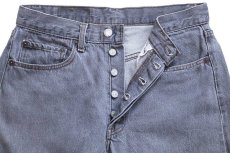 画像4: 80s USA製 Levi'sリーバイス 501 先染め ブラック デニムパンツ フェード W31 L34 (4)
