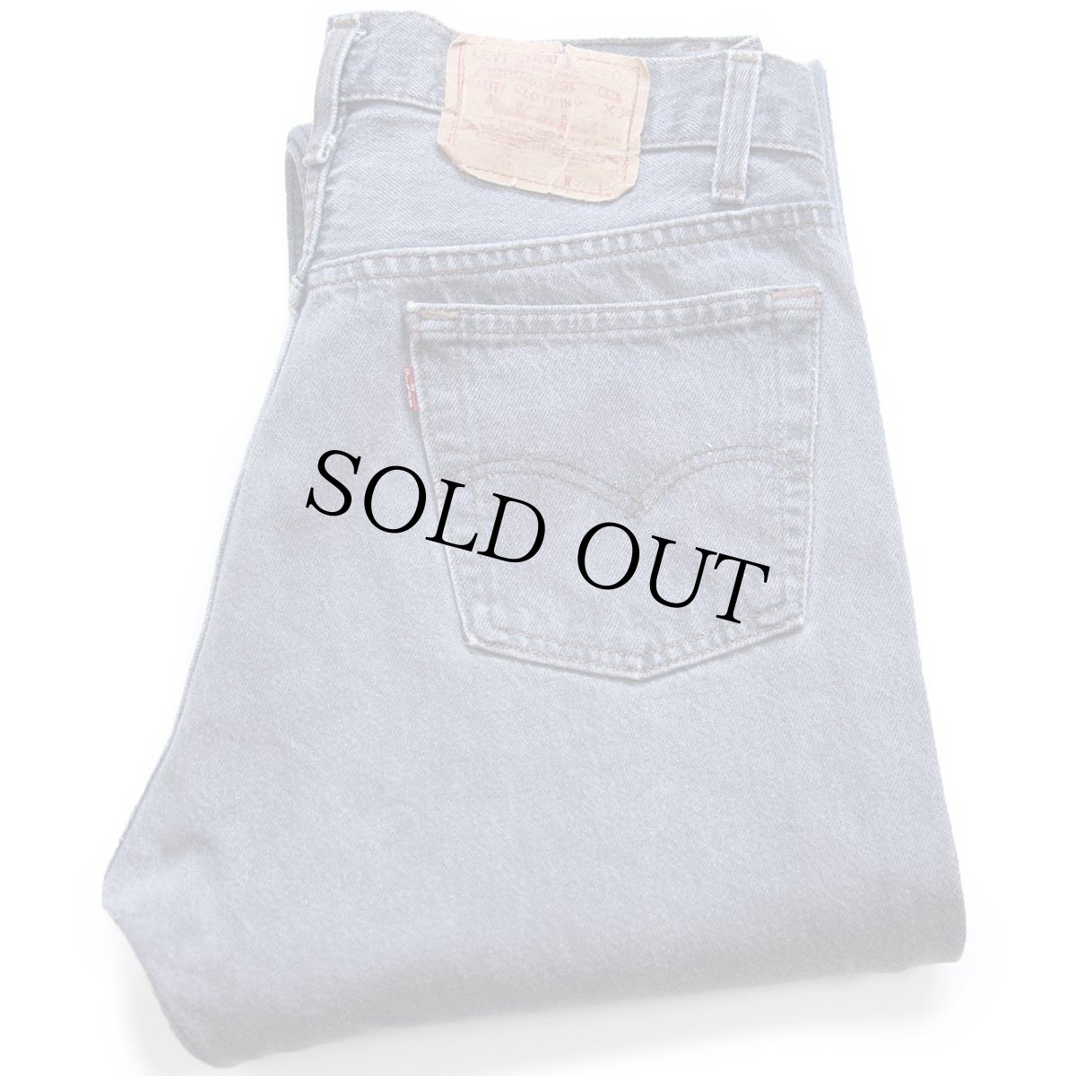 画像1: 80s USA製 Levi'sリーバイス 501 先染め ブラック デニムパンツ フェード W31 L34 (1)