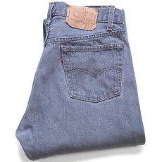 画像1: 80s USA製 Levi'sリーバイス 501 先染め ブラック デニムパンツ フェード W31 L34 (1)