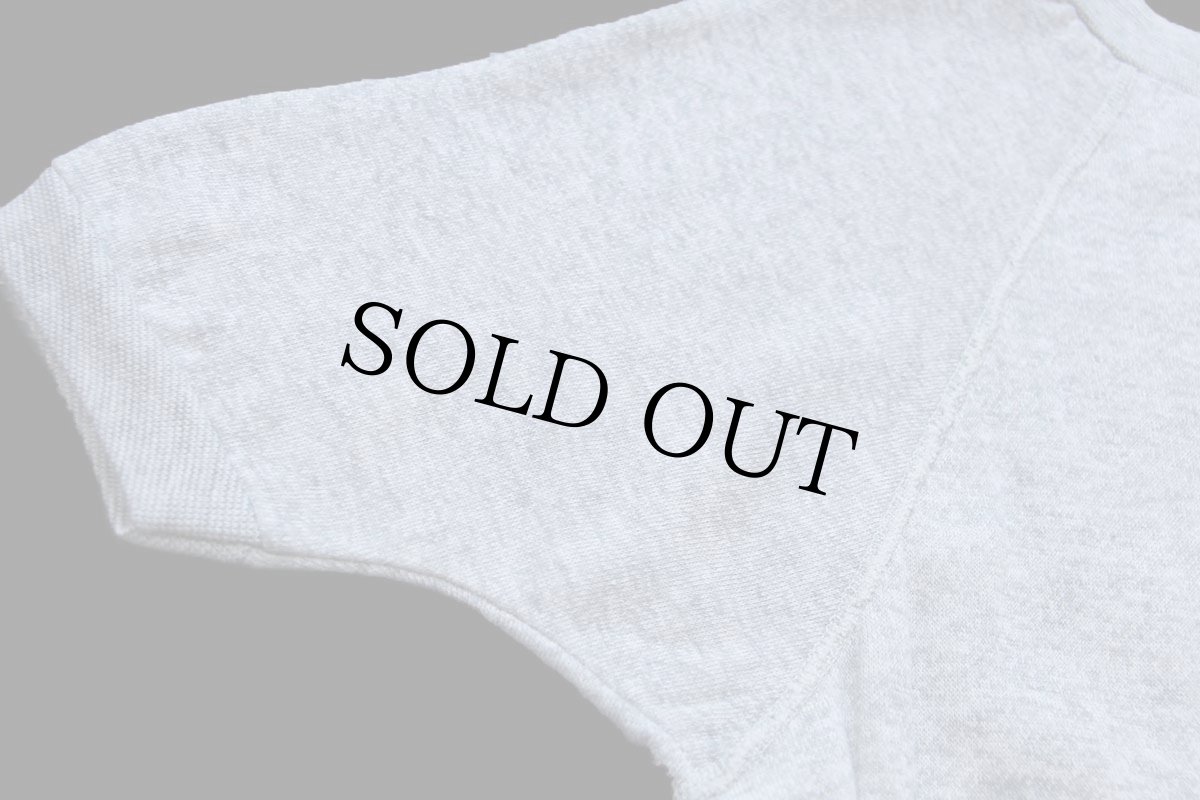 画像6: 70s USA製 UNKNOWN 無地 半袖スウェット 杢グレー M★ブランク (6)